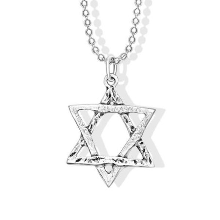 שרשרת 'התנגשות' כוכב כסף עשויה מטילים | תכשיטים | יוּדָאִיקָה
